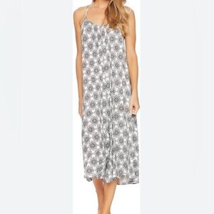 Anthropologie Ella Moss Jumpsuit White Black Oversized Medium